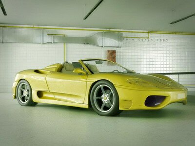 Yellow Ferrari